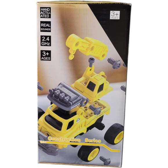 Build Remote Control Cars STEM Toys 3-7 Yr Old Boys Girls RC Construction Trucks - Picture 6 of 9